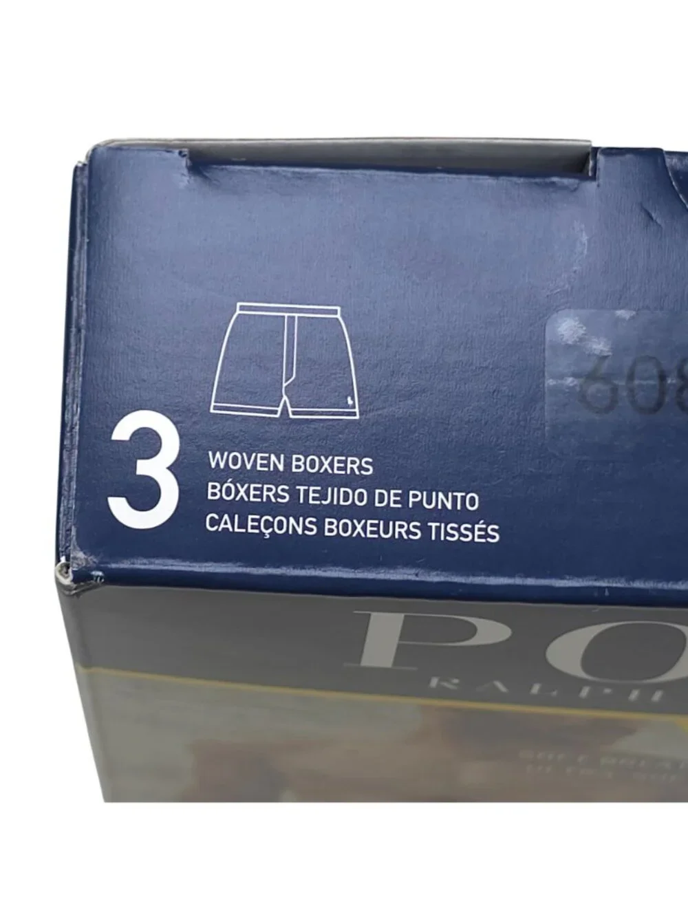 Polo Ralph Lauren 3-Pack Classic Fit Cotton Woven Boxers Mens Medium Navy Yellow